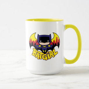 Chibi Batgirl met Gotham Skyline en Logo Mok