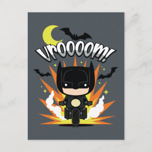 Chibi Batman Batcycle Briefkaart