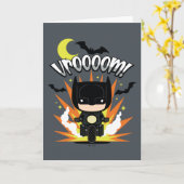 Chibi Batman Batcycle Kaart (Gele Bloem)