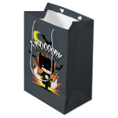 Chibi Batman Batcycle Medium Cadeauzakje (Voorkant Gekanteld)