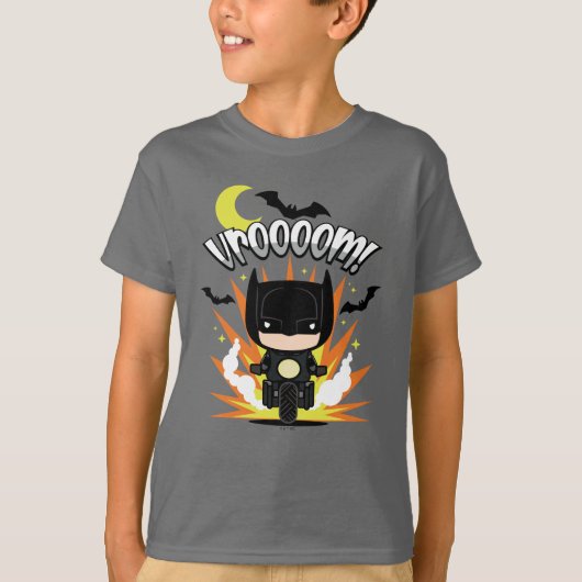 Chibi Batman Batcycle T-shirt (Voorkant)