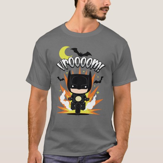 Chibi Batman Batcycle T-shirt (Voorkant)