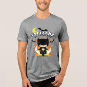 Chibi Batman Batcycle Tri-Blend Shirt (Voorkant)