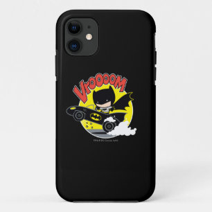 Chibi Batman in Batmobile iPhone 11 Hoesje