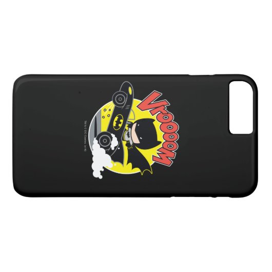 Chibi Batman in Batmobile Case-Mate iPhone Case (Achterkant (Horizontaal))