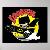 Chibi Batman in Batmobile Poster (Voorkant)