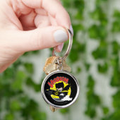 Chibi Batman in Batmobile Sleutelhanger (Hand)