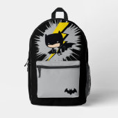 Chibi Batman Lightning Kick Bedrukte Rugzak (Voorkant)