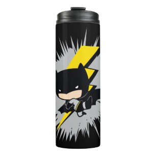 Chibi Batman Lightning Kick Thermosbeker