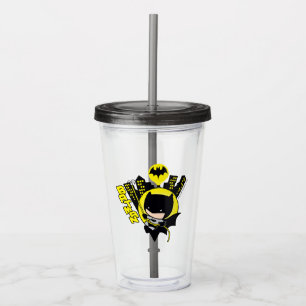 Chibi Batman Scaling the City Acryl Drinkbeker