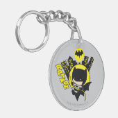 Chibi Batman Scaling the City Sleutelhanger (Voorkant Links)