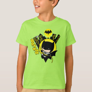 Chibi Batman Scaling the City T-shirt