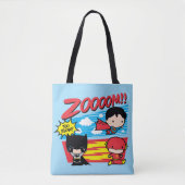 Chibi Batman te traag! Tote Bag (Voorkant)