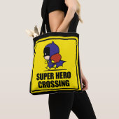 Chibi Batoman Super Hero Crossing Sign Draagtas (Dichtbij)