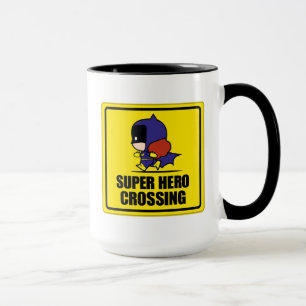 Chibi Batoman Super Hero Crossing Sign Mok