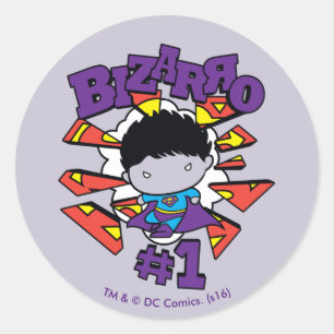 Chibi Bizarro #1 Ronde Sticker