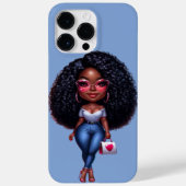 Chibi Black Girl Ipone Coque (Verso)