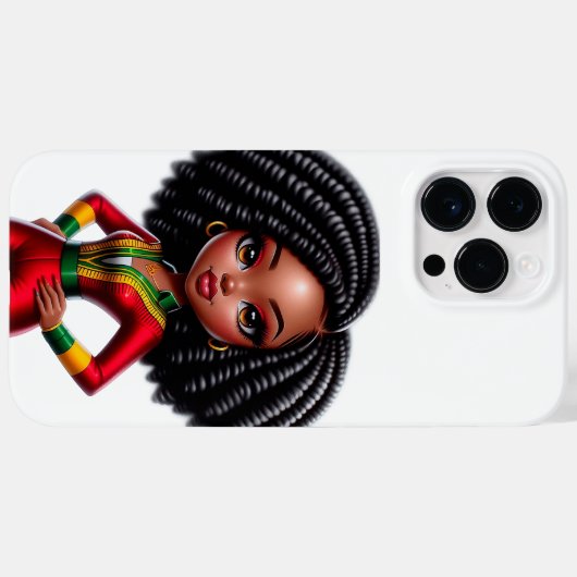 Chibi Black Girl Ipone Coque (Verso (horizontal))