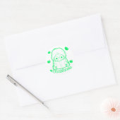 Chibi Boekenworm Sticker (Envelop)