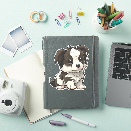 Chibi Border Collie Sticker (iPad Cover)
