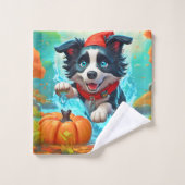Chibi Bordure Ninja Chien : L'art épopé (Gant de toilette)