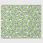 Chibi BUGS BUNNY™ met wortel Cadeaupapier (Vlak)