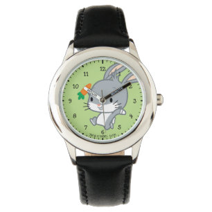 Chibi BUGS BUNNY™ met wortel Horloge