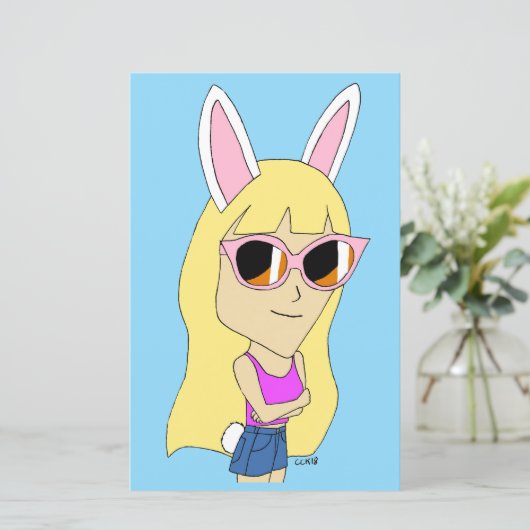 chibi bunnygirl (Staand voorkant)