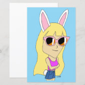 chibi bunnygirl (Voorkant / Achterkant)