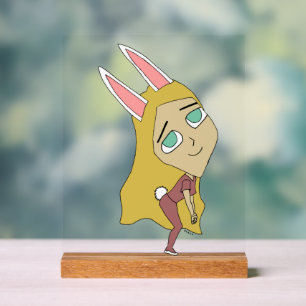 chibi bunnygirl acryl bord