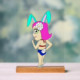 chibi bunnygirl acryl bord