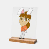 chibi bunnygirl acryl bord (Hoek)