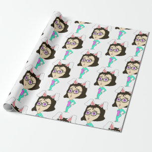 chibi bunnygirl cadeaupapier