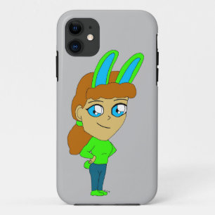 chibi bunnygirl iPhone 11 hoesje