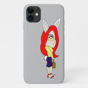 chibi bunnygirl iPhone 11 hoesje