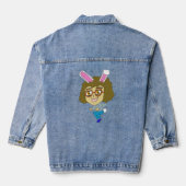 chibi bunnygirl denim jacket (Achterkant)