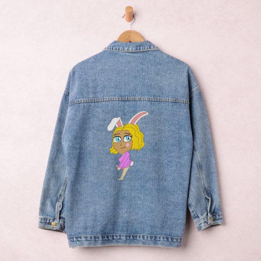 chibi bunnygirl denim jacket (Hangar)