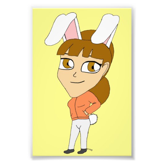 chibi bunnygirl foto afdruk (Voorkant)
