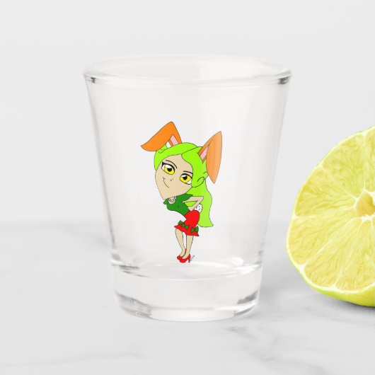chibi bunnygirl glas (Voorkant)