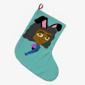 chibi bunnygirl grote kerstsok (Voorkant (Hangend))