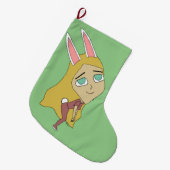 chibi bunnygirl grote kerstsok (Voorkant (Hangend))