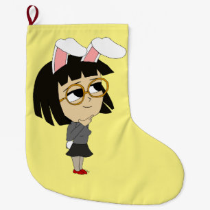chibi bunnygirl grote kerstsok