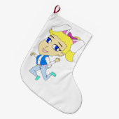 chibi bunnygirl grote kerstsok (Voorkant (Hangend))