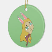 chibi bunnygirl keramisch ornament (Links)