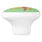 chibi bunnygirl keramische knop (Zijkant)