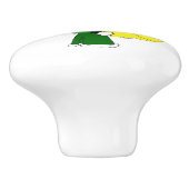 chibi bunnygirl keramische knop (Zijkant)