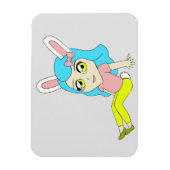 chibi bunnygirl magneet (Verticaal)