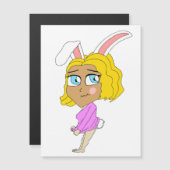 chibi bunnygirl magnet (Voorkant / Achterkant)