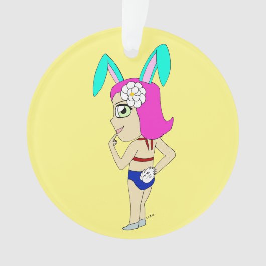 chibi bunnygirl ornament (voorkant)