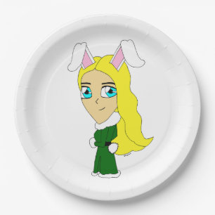 chibi bunnygirl papieren bordje